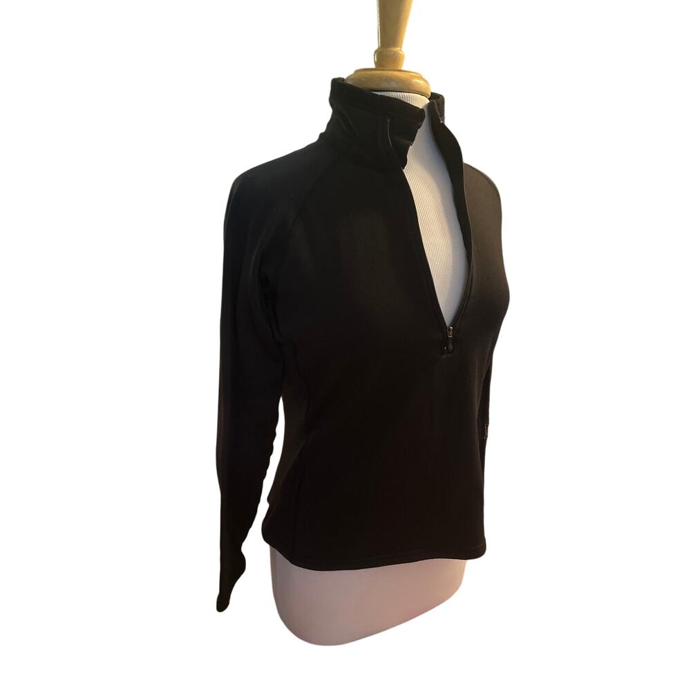 Women M Patagonia R.5 Black Pullover Half Zip Sweater Top Hike Polartec Fleece
